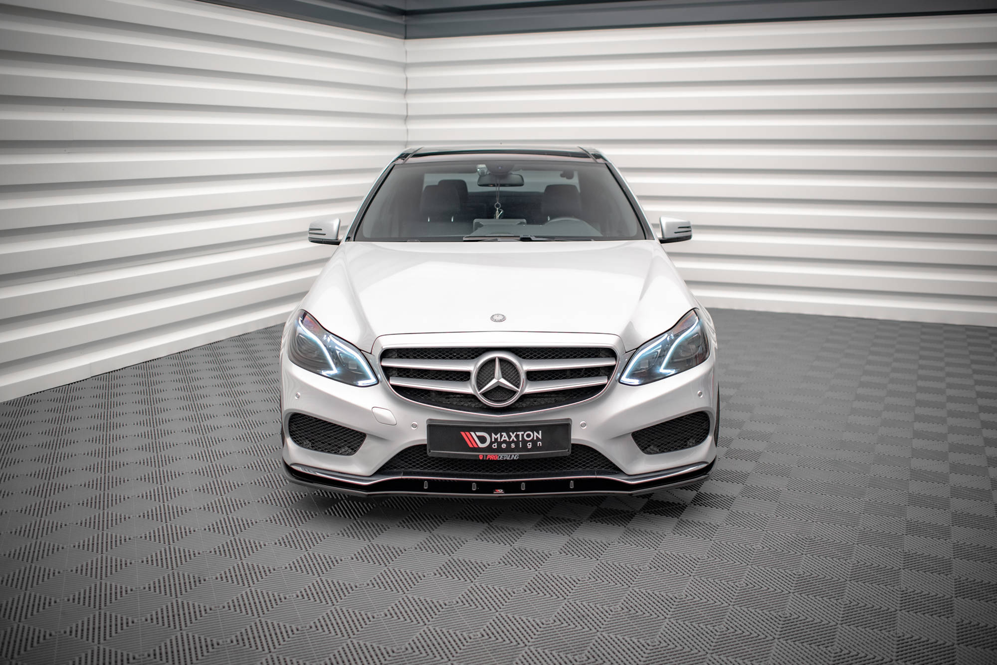 IDENUONA Front Bumper Splitter Air Vent Trim For Mercedes E-Class W212 Facelift AMG – Gloss Black