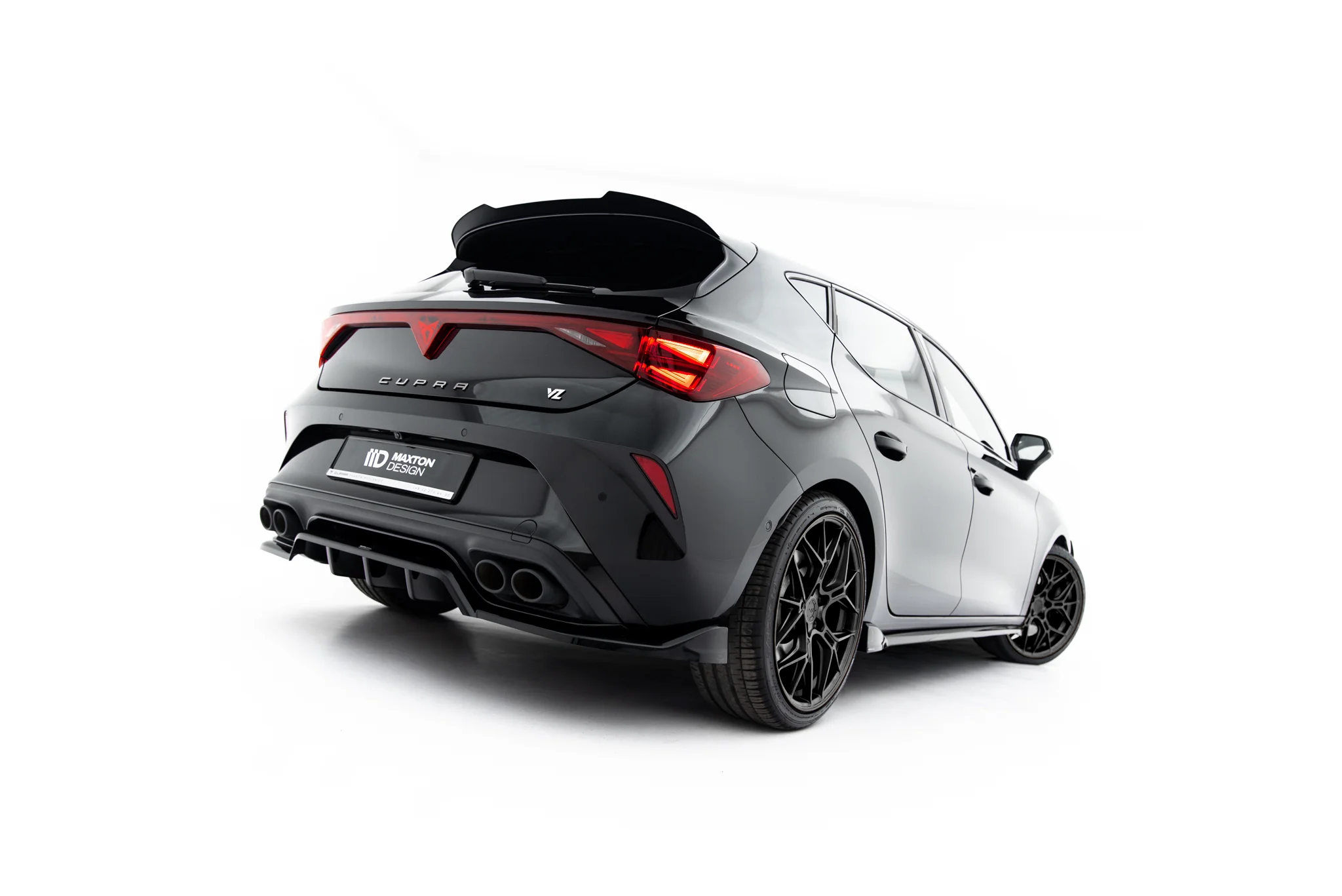 Rear Splitter (with vertical bars) V.1 suitable for Cupra Leon Hatchback Mk1 Facelift