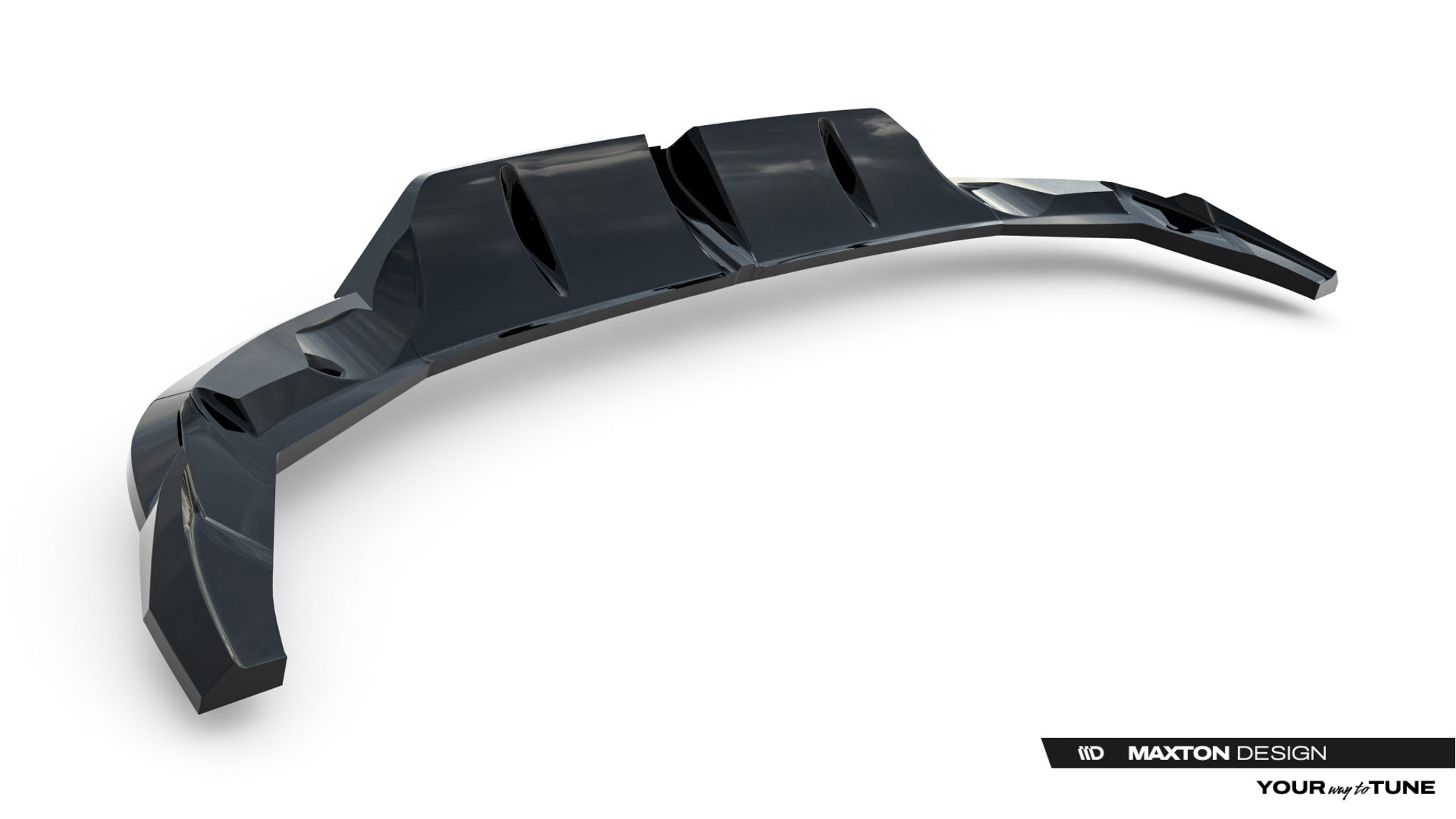 Rear Splitter (with vertical bars) V.2 suitable for Audi RS3 Sportback 8Y Facelift - immagine 7