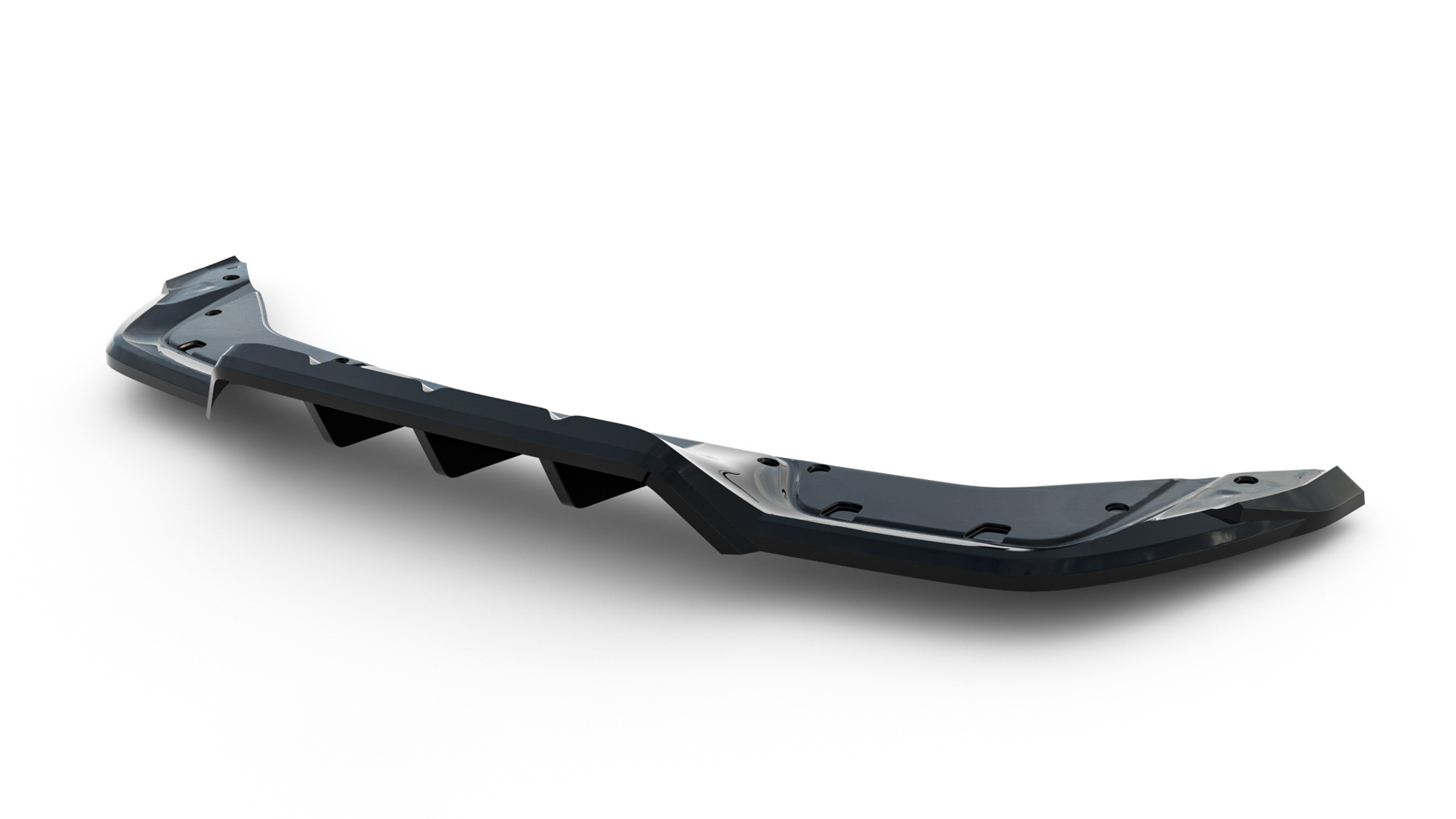 Rear Splitter (with vertical bars) V.2 suitable for Cupra Leon Hatchback Mk1 Facelift - immagine 4