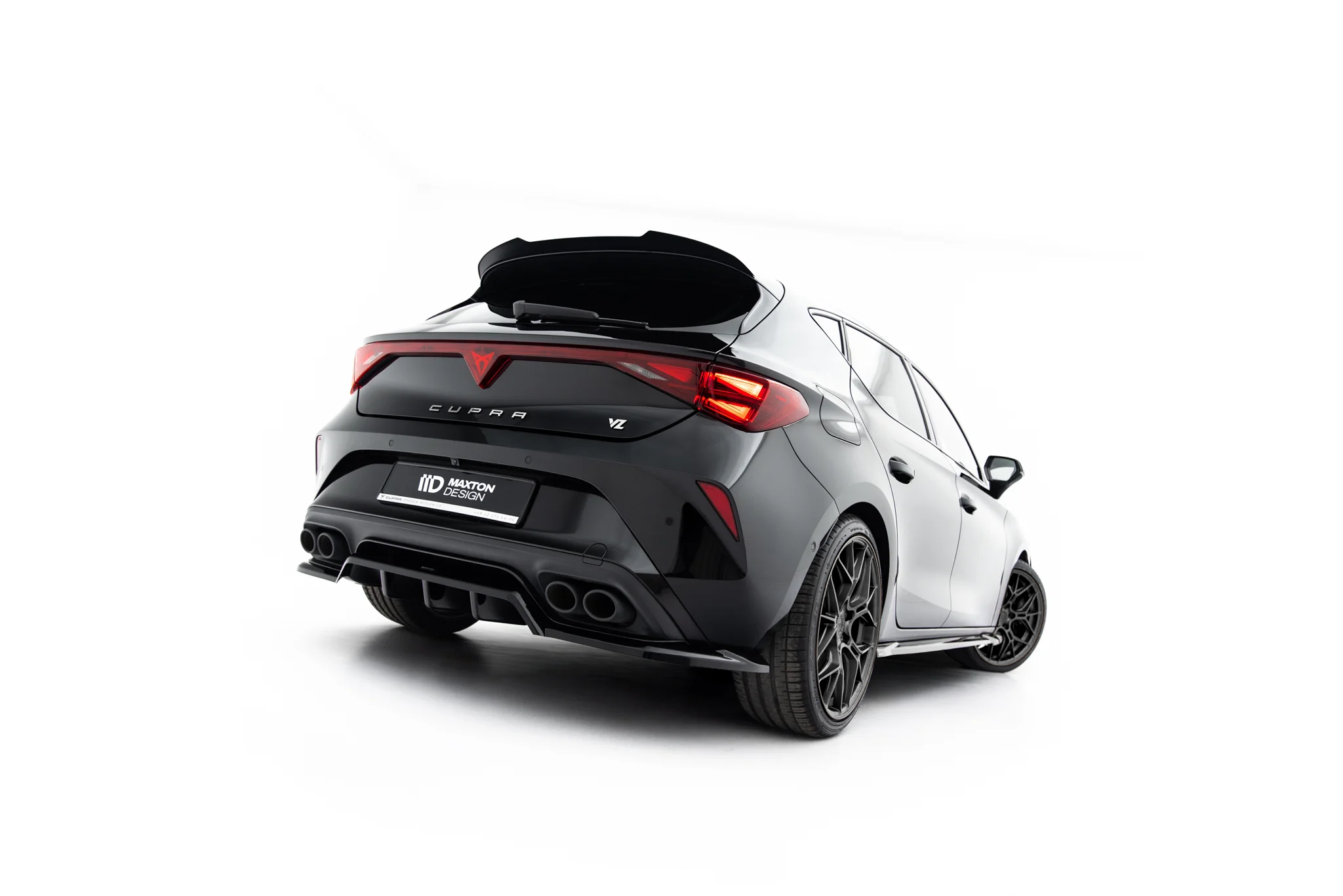 Rear Splitter (with vertical bars) V.2 suitable for Cupra Leon Hatchback Mk1 Facelift