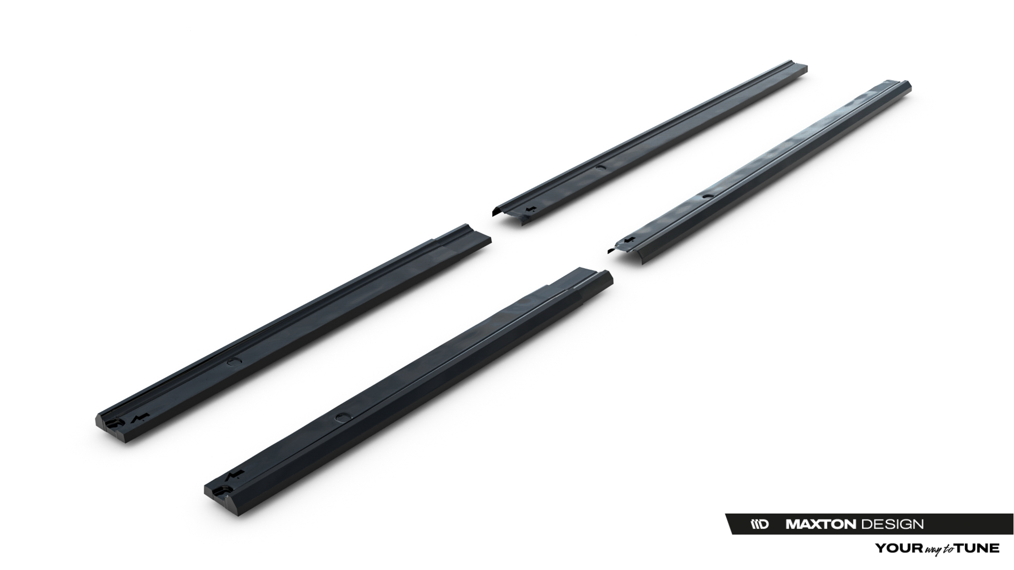 Side Skirts Diffusers suitable for Volkswagen Transporter L1 T7 - immagine 5