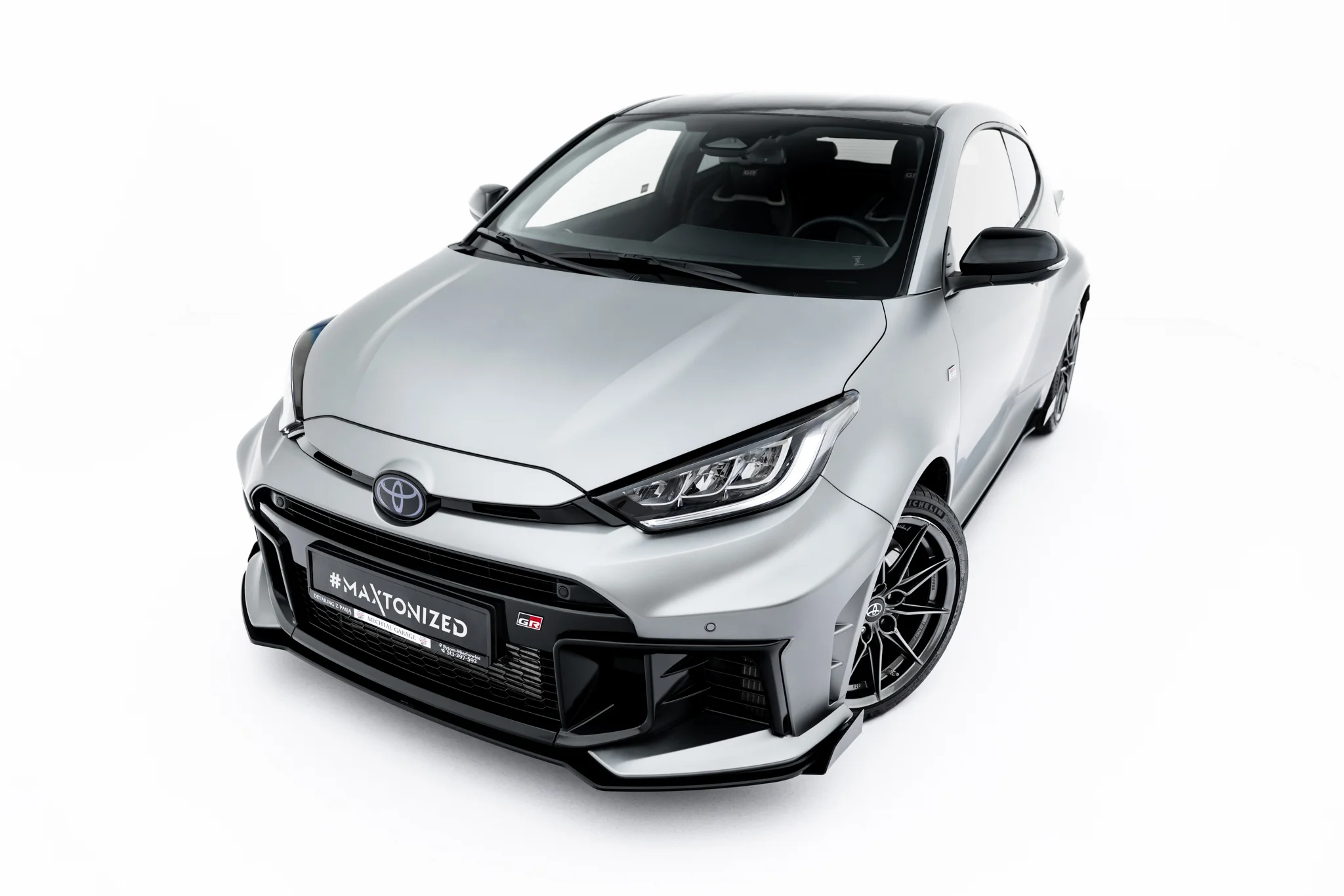 Street Pro Front Splitter + Flaps suitable for Toyota GR Yaris Mk4 Facelift - immagine 3