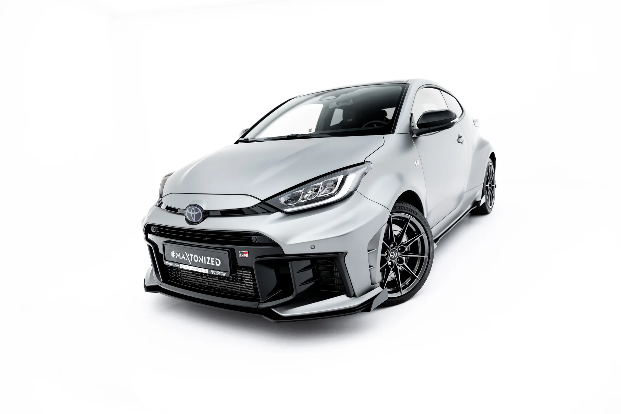 Street Pro Front Splitter + Flaps suitable for Toyota GR Yaris Mk4 Facelift