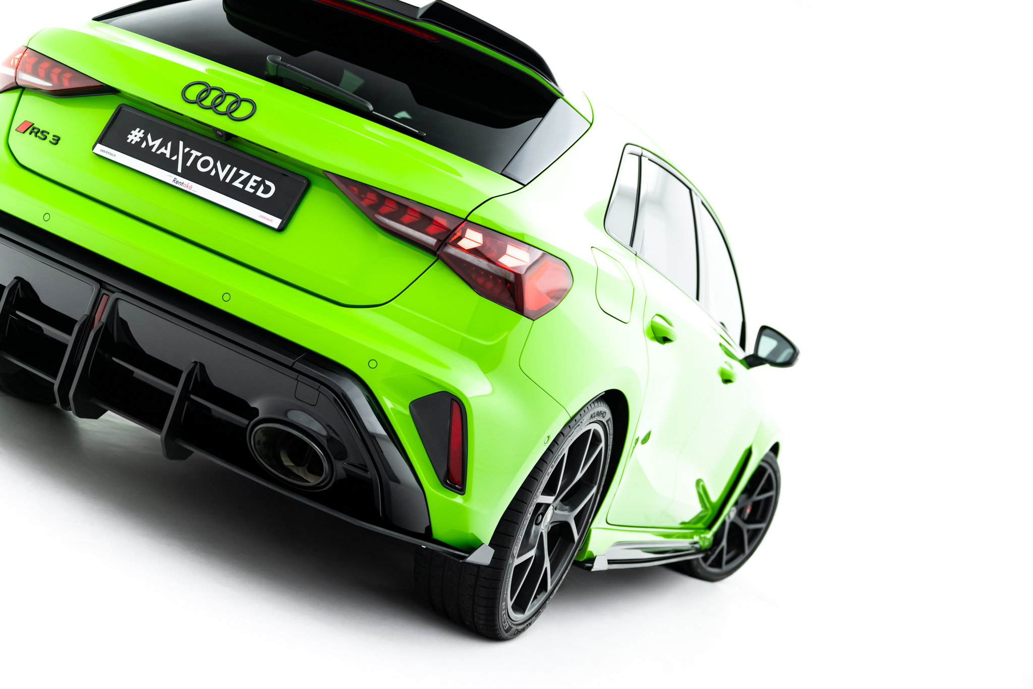 Street Pro Rear Diffuser + Flaps suitable for Audi RS3 Sportback 8Y Facelift - immagine 5