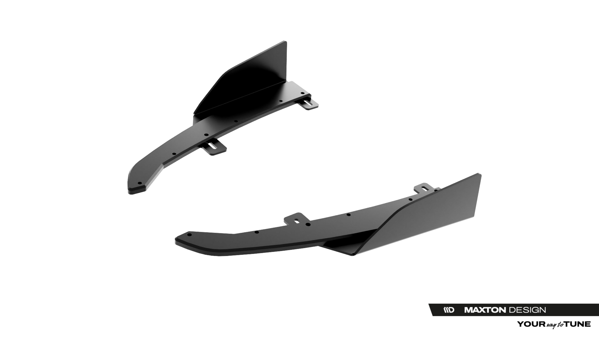 Street Pro Rear Side Splitters + Flaps suitable for Audi S5 Sedan / Avant B10 - immagine 5