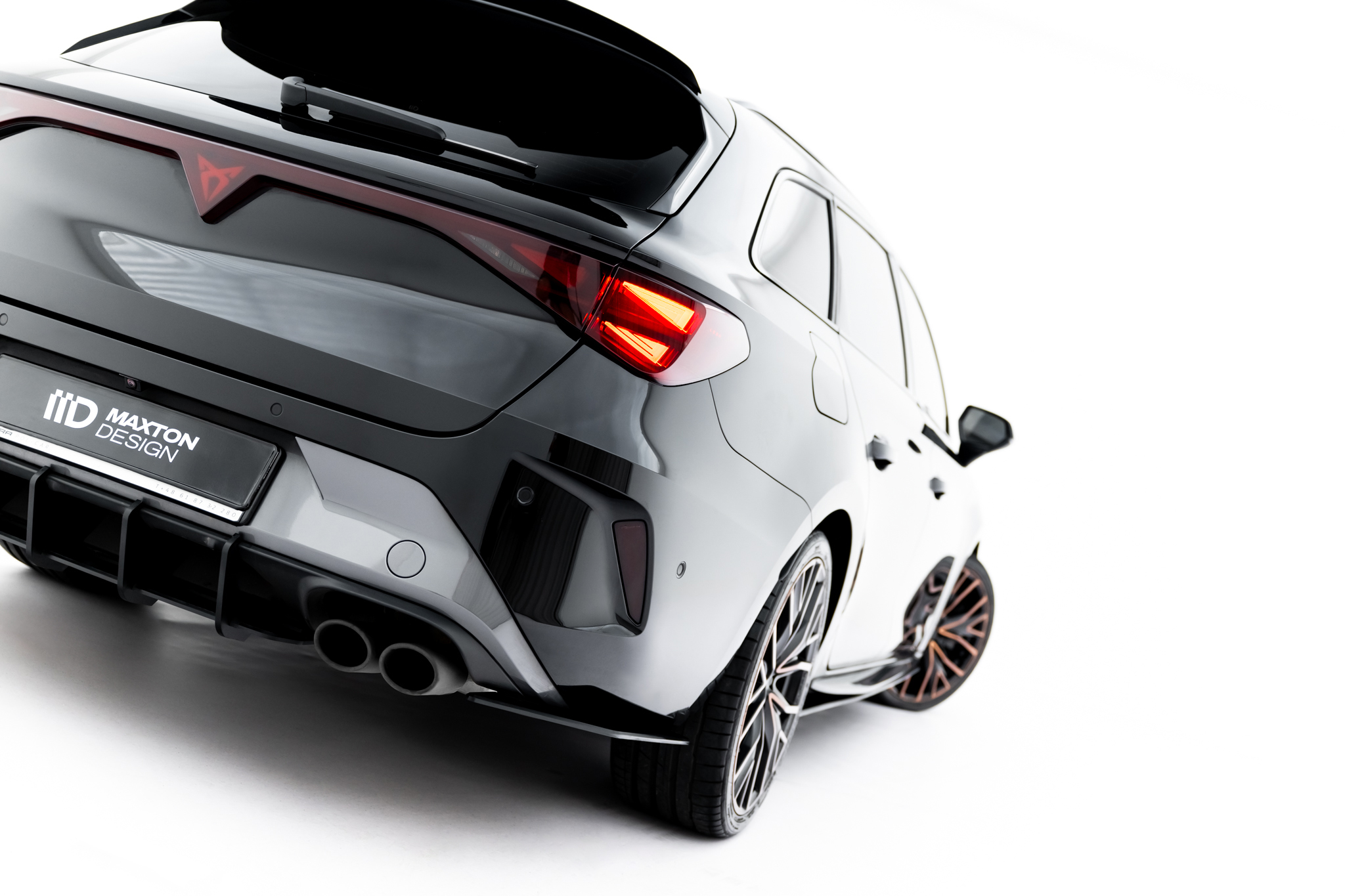 Street Pro Rear Side Splitters suitable for Cupra Leon ST Mk1 Facelift